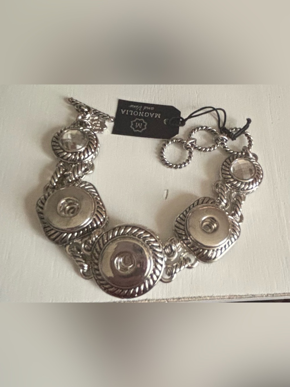 Magnolia & Vine 18mm 3~Snap Bracelet